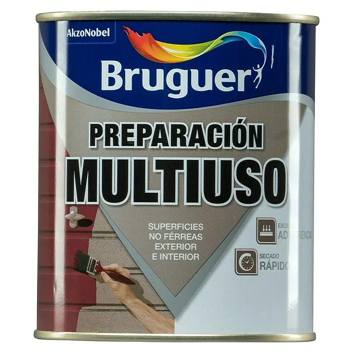 Bruguer Imprimación universal Preparación Multiuso - Blanco, 750 ml, Lata - Vista frontal