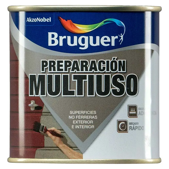 Bruguer Imprimación universal Preparación Multiuso - Blanco, 250 ml, Lata - Vista frontal