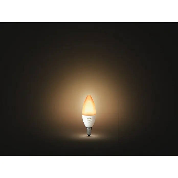 Philips Hue LED-Leuchtmittel White Ambiance - E14, 5,2 W, Einstellbare Farbtemperatur, 470 lm, 1 Stk. - Stimmungsaufnahme