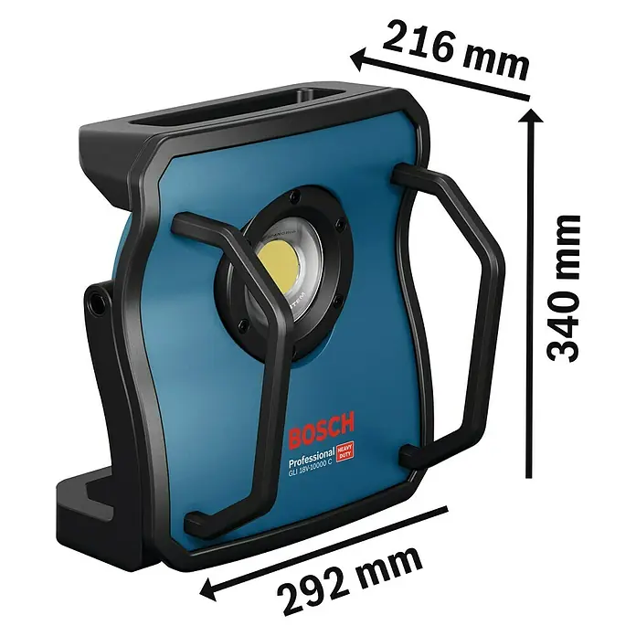 Bosch Professional Akku-Lampe 18V-10000 C - 18 V, Ohne Akku, 10.000 lm - Diagonale Ansicht