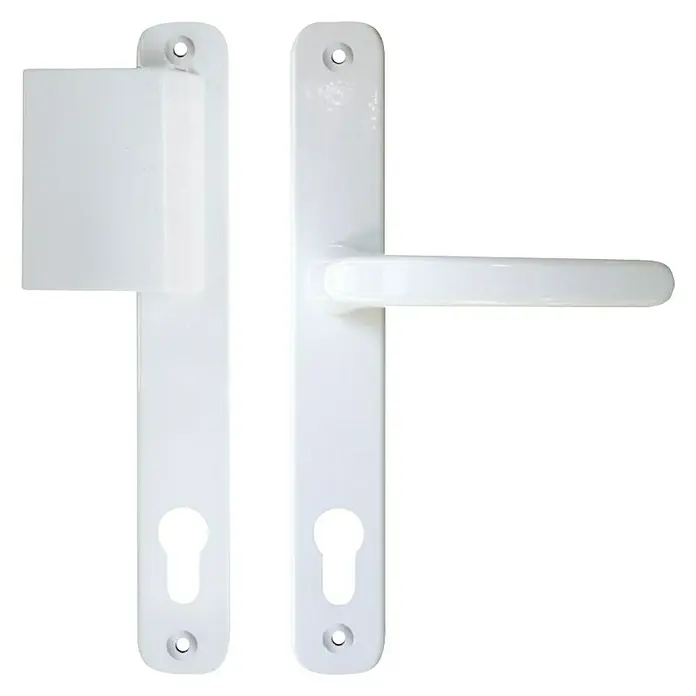 RORO Set kvaka za vrata Contour - Aluminij - Pogled sprijeda