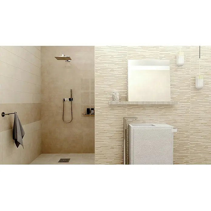 Gorenje Keramika Mozaik pločica Unica - 50 x 20 cm, 1,8 m², Bež boje - Živopisni prikaz