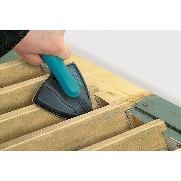 Wolfcraft Set de amoladora angular - 95 mm - Producto en uso