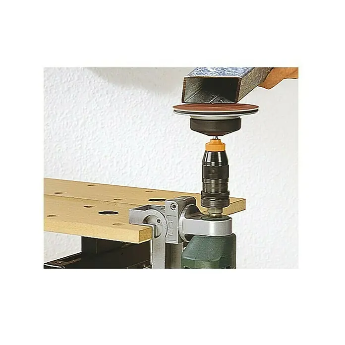 Wolfcraft Bohrmaschinenhalter - Aufnahme: 43 mm, Bis 90° schwenkbar - Anwendungsbeispiel