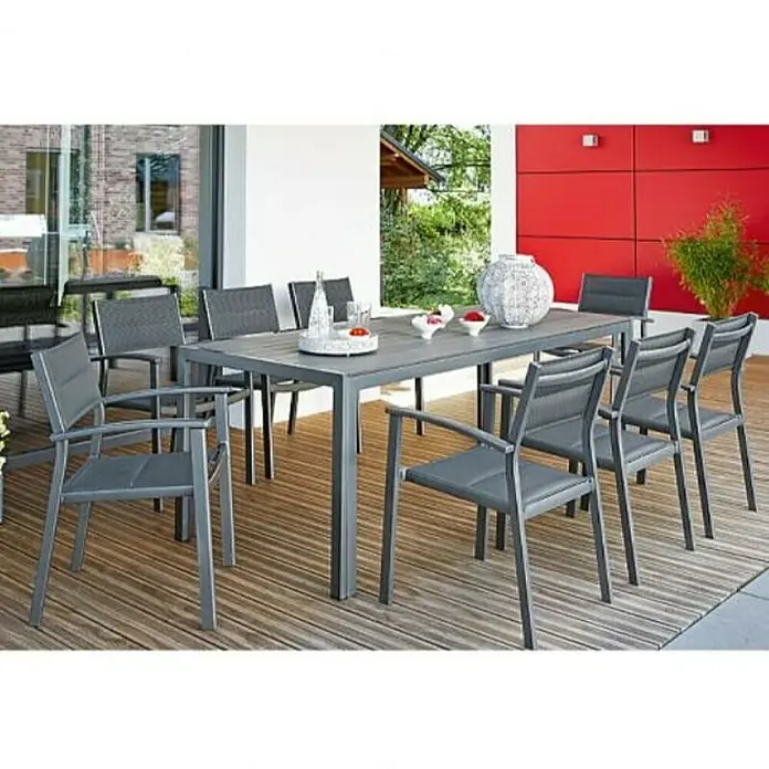 Sunfun Maja Vrtna stolica - Crne boje, Antracit, 61 x 58 x 85 cm - Živopisni prikaz