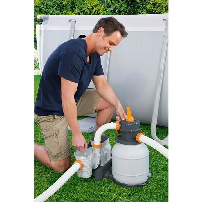 Bestway Pješčani filter - 5,7 m³/h, Namijenjeno za: Bazene do 42 000 l - Proizvod u upotrebi