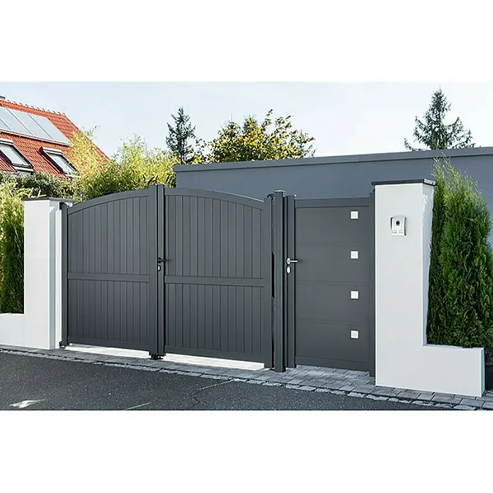 Soncost Vrata za ogradu - Antracit, Aluminij - Živopisni prikaz