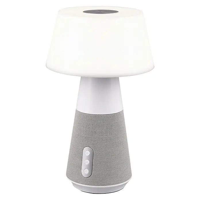 Reality Leuchten LED-Tischleuchte DJ - 4 W, Weiß/Silber, Grau - Vorderansicht