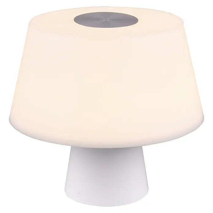 Reality Leuchten LED-Tischleuchte DJ - 4 W, Weiß/Silber, Grau - Vorderansicht