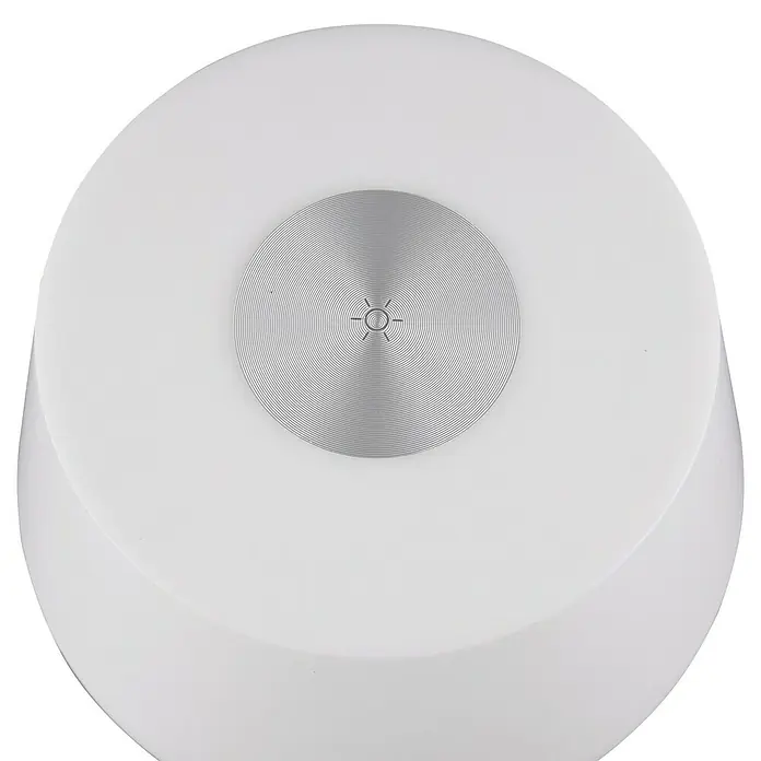 Reality Leuchten LED-Tischleuchte DJ - 4 W, Weiß/Silber, Grau - Ansicht von oben