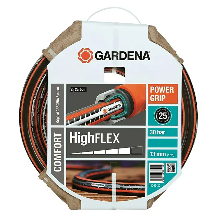 Gardena Crijevo - Duljina: 15 m, Promjer crijeva: 13 mm, Tlak prskanja: 30 bar - Pogled odozgo