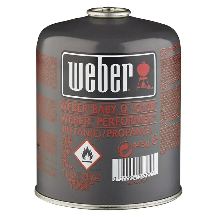 Weber Plinska kartuša - Područje primjene: Plinski roštilj - Pogled sprijeda