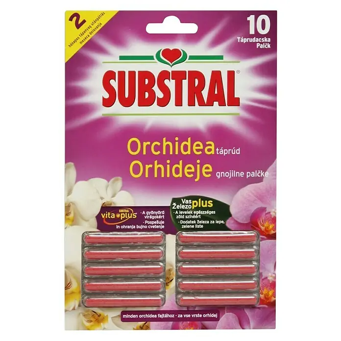 Substral Gnojivo za orhideje u obliku štapića - 10 Kom., Sadržaj je dovoljan za: 10 biljaka - Pogled sprijeda