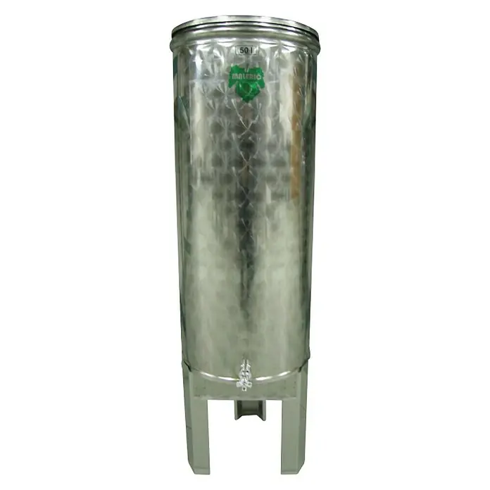 Vinska bačva INOX - 50 l - Pogled sprijeda
