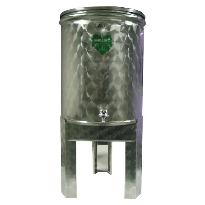 Vinska bačva INOX - 25 l - Pogled sprijeda