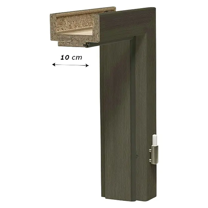 Geta Door Dovratnik Aperto Cappuccino GA44 - Š x V: 750 x 2.000 mm, Širina zida: 10 cm, DIN desno, Smeđe boje - Dijagonalni pogled