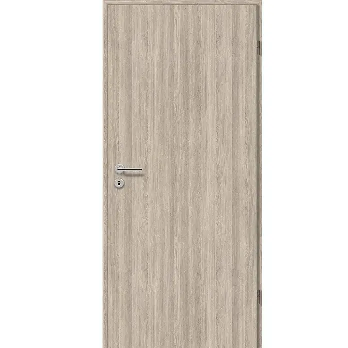 Geta Door Sobna vrata Lamineo GLN38 - D x Š x V: 39 x 650 x 2.000 mm, DIN desno, Srebrni hrast - Pogled sprijeda