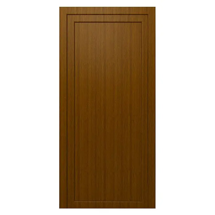 PVC ulazna vrata KF01 Gospić - D x Š x V: 60 x 980 x 1.980 mm, DIN desno, Smeđe boje - Pogled sprijeda