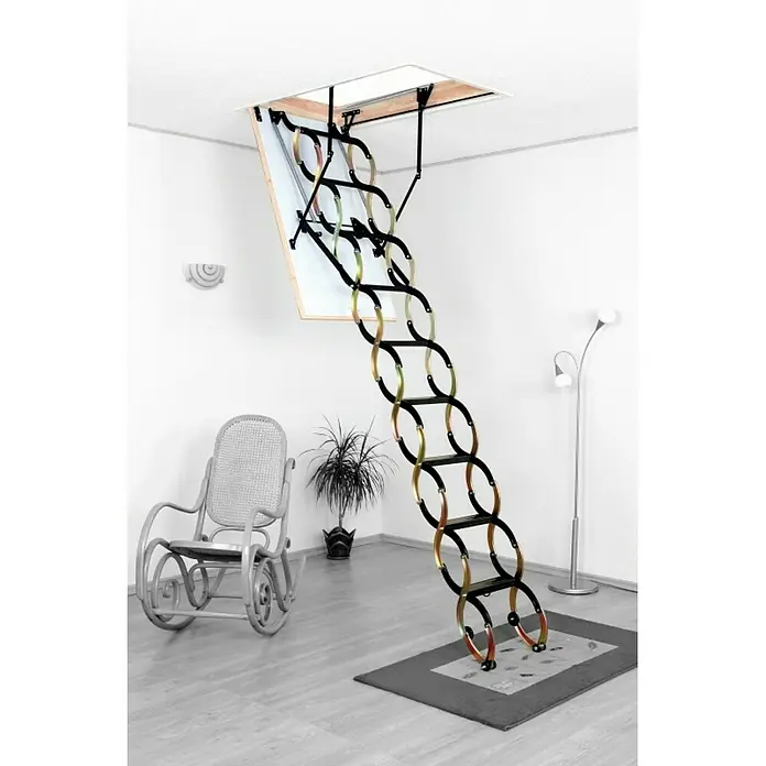 Meisterholz Tavanske stepenice Termo - D x Š: 120 x 70 cm, Toplinska izolacija: 1,22 W/m²K - Živopisni prikaz