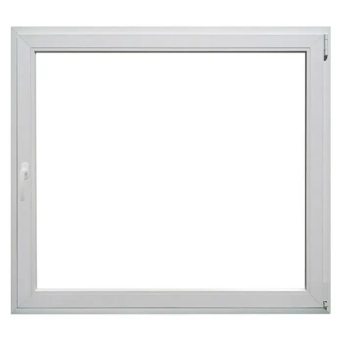 PVC prozor s kvakom - Š x V: 100 x 90 cm, DIN desno, Bijele boje - Pogled sprijeda