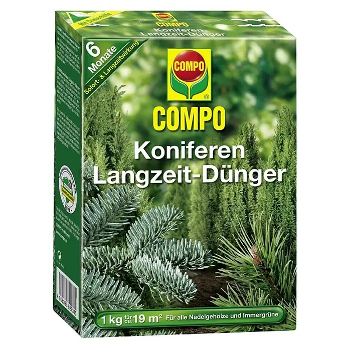 Compo Gnojivo s dugotrajnim djelovanjem za četinjače - 1 kg - Dijagonalni pogled
