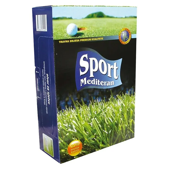 Sjeme za travu Sport Premium Mediteran - 800 g - Dijagonalni pogled