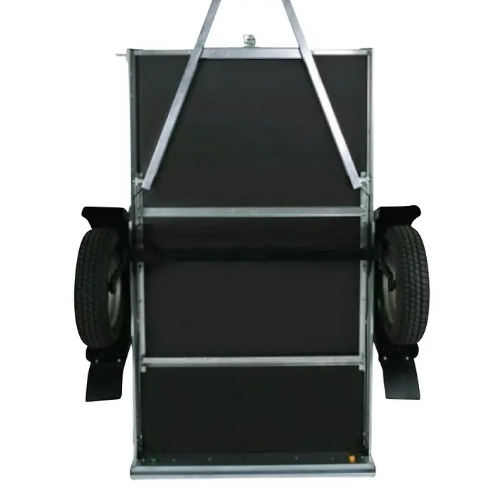 Prikolica Pratik N7-202PTW "GN102" - Unutarnje dimenzije kutije: 202 x 114 x 30 cm, Nosiva sila: 633 kg - Pogled odozdo