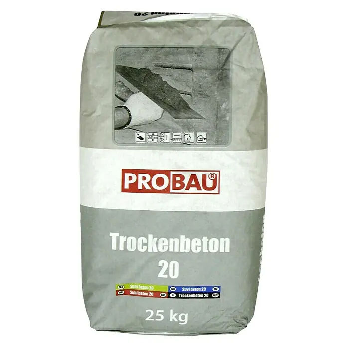 Probau Gotovi suhi beton - 25 kg - Pogled sprijeda