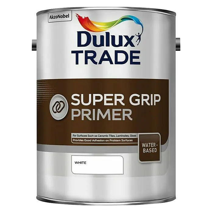 Dulux Univerzalni temeljni premaz za bojanje pločica, Supergrip - 1 l, Bijele boje - Pogled sprijeda