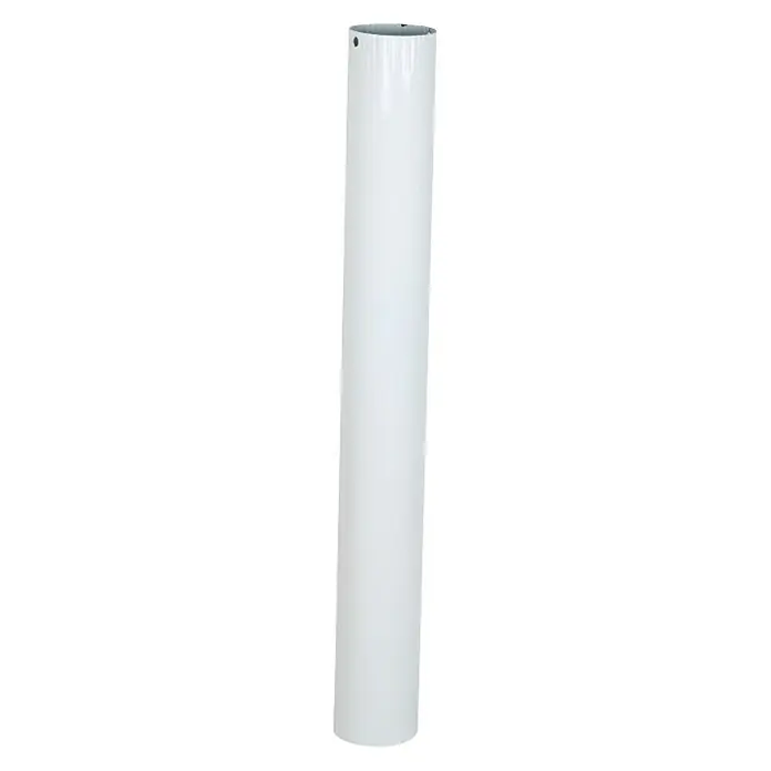 Dimovodna cijev - Ø x D: 120 x 1.000 mm, Čelik, Bijele boje - Pogled sprijeda