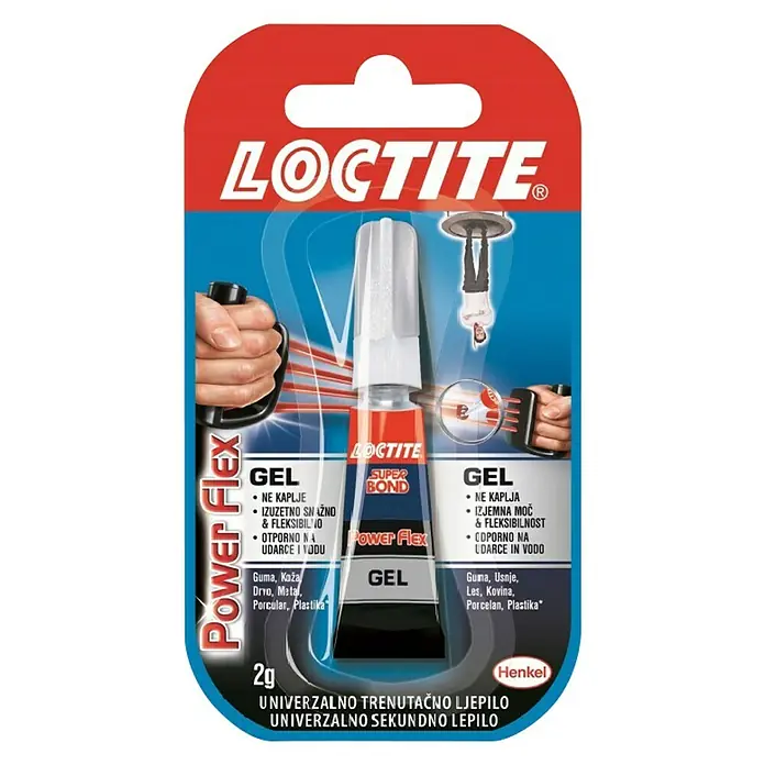 Loctite Superljepilo Super Bond Power gel - Gelasto, 2 g - Pogled s gornje strane