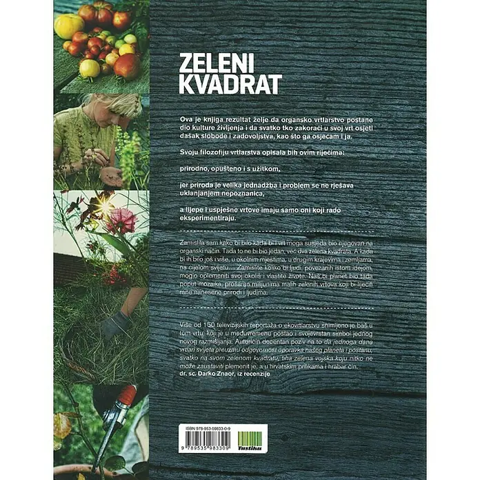 Knjiga Zeleni kvadrat - Kornelija Benyovsky Šoštarić, Mekani uvez - Pogled straga