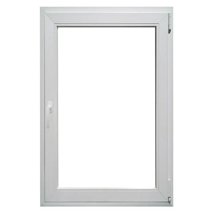 PVC prozor s kvakom - Š x V: 60 x 90 cm, DIN desno, Bijele boje - Pogled sprijeda