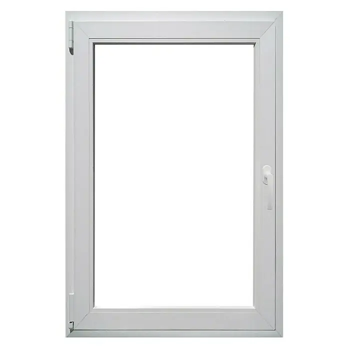 PVC prozor s kvakom - Š x V: 60 x 90 cm, DIN lijevo, Bijele boje - Pogled sprijeda