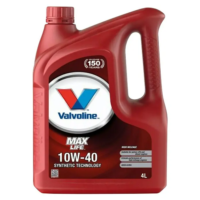 Valvoline Motorno ulje MAXLIFE 10W-40 - 4 l - Pogled sprijeda