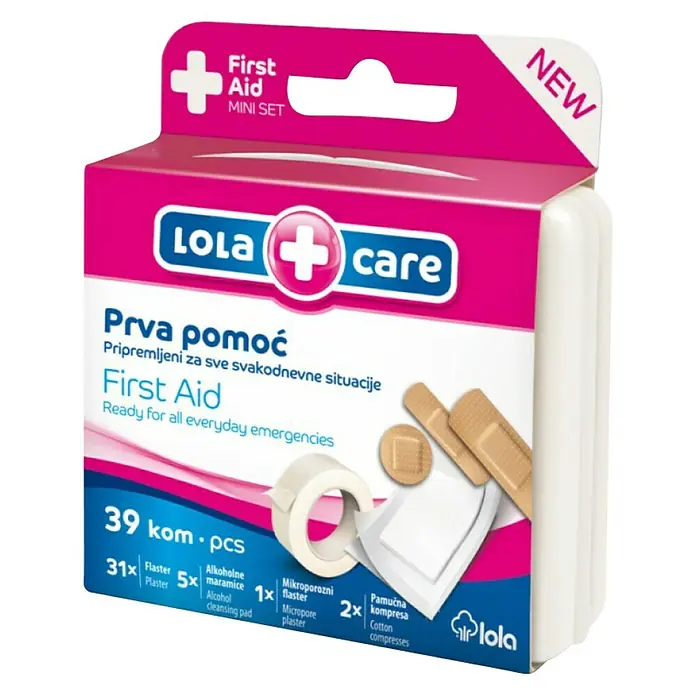 Set za prvu pomoć Lola Care Mini - Sadržaj: 1 kom - Dijagonalni pogled