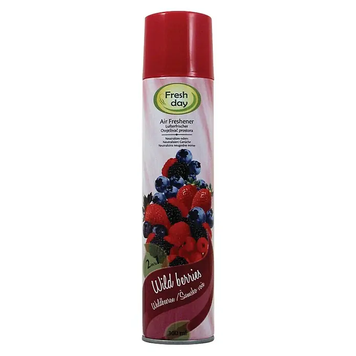 Osvježivač prostora u spreju Fresh day - Šumsko voće, 300 ml - Pogled sprijeda