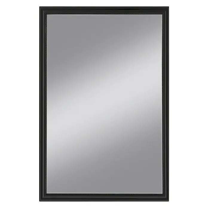 Ogledalo s okvirom Colorado - Crne boje, Š x V: 50 x 70 cm - Pogled sprijeda
