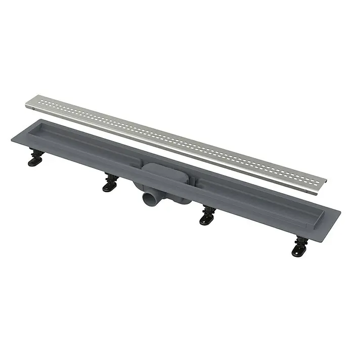 Podna tuš kanalica ravni dizajn - 95 cm - Dijagonalni pogled