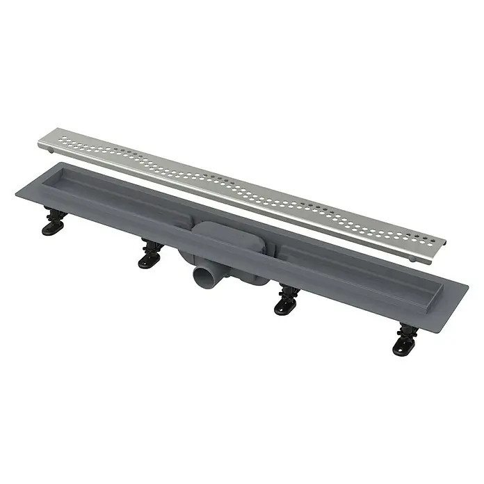 Podna tuš kanalica valoviti dizajn - 55 cm - Dijagonalni pogled