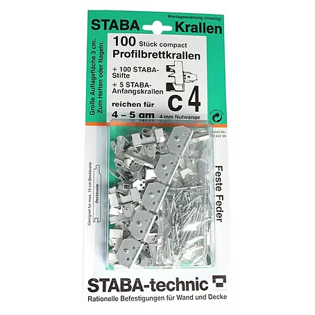 Staba  Garras para paneles machihembrados C4
