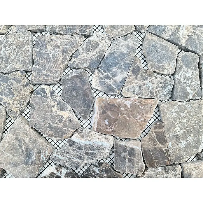 Mosaikfliese Uni CIOT 30/180KB - 30,5 x 30,5 cm, Braun, Matt - Detailaufnahme