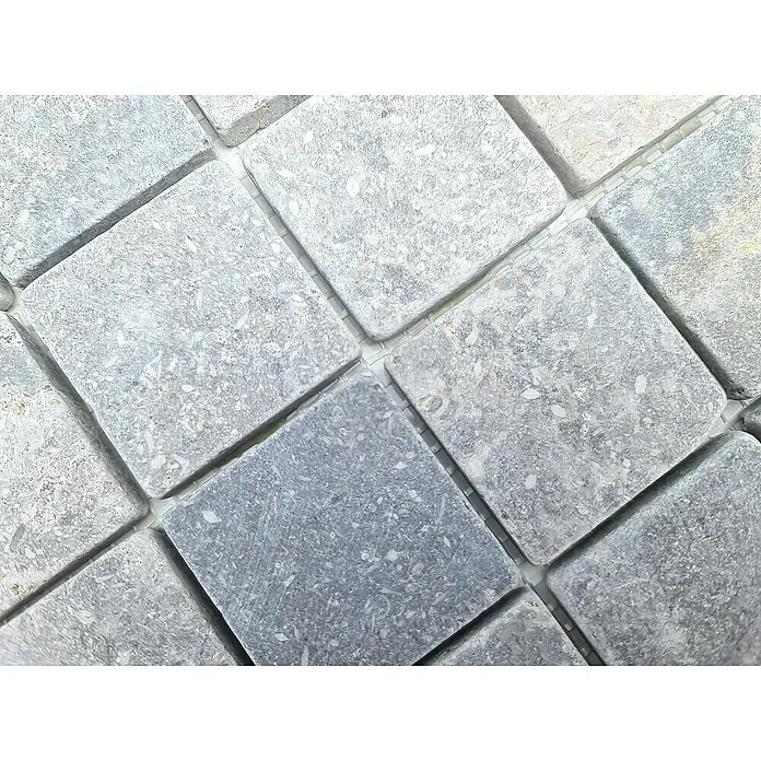 Mosaikfliese Quadrat Uni MOS TN48LG - 30,5 x 30,5 cm, Lichtgrau, Matt - Detailaufnahme