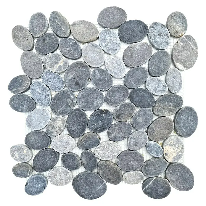 Mozaik pločica - 30,5 x 30,5 cm, Sive boje, Mat - Pogled s gornje strane