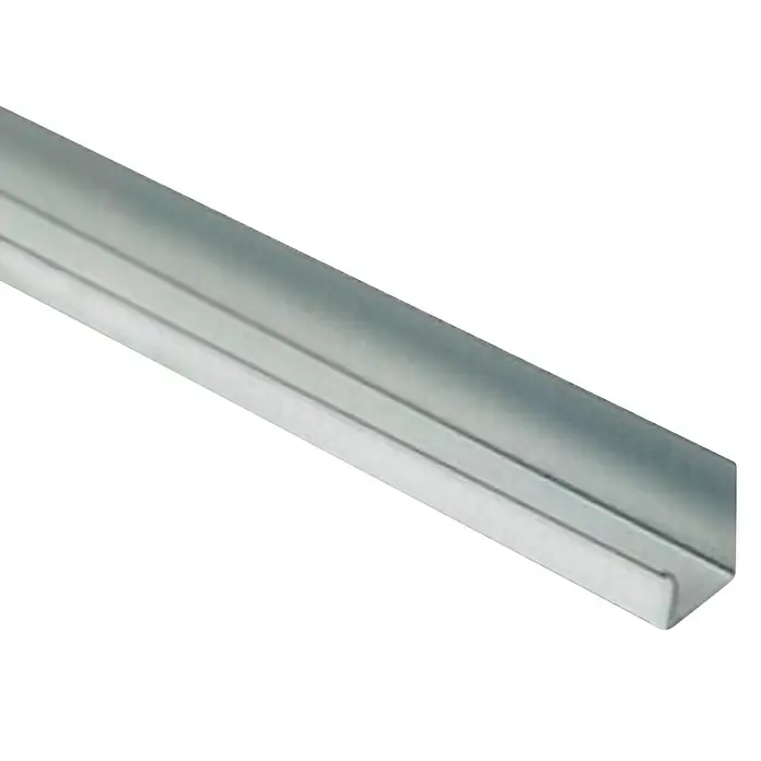 THU Ceiling Solutions Canal Clip - 3 m x 20 mm x 22 mm, Acero - Vista angular