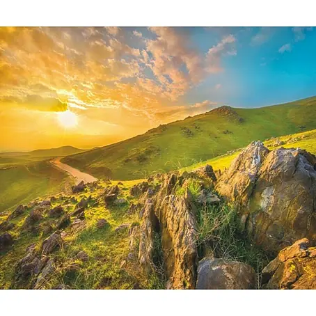 Komar  Foto tapeta Mountain morning
