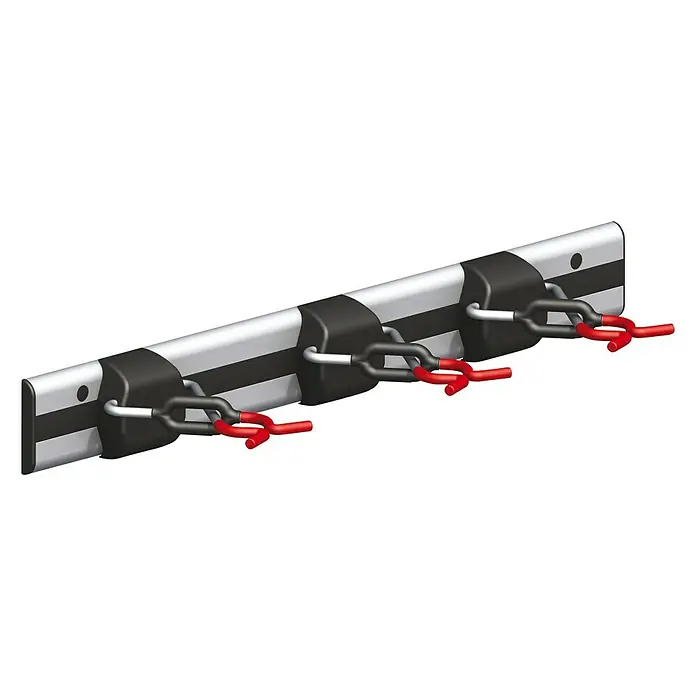 Gerätehalter Schiene Coax - X - Star - Länge: 500 mm, Belastbarkeit: 40 kg - Diagonale Ansicht