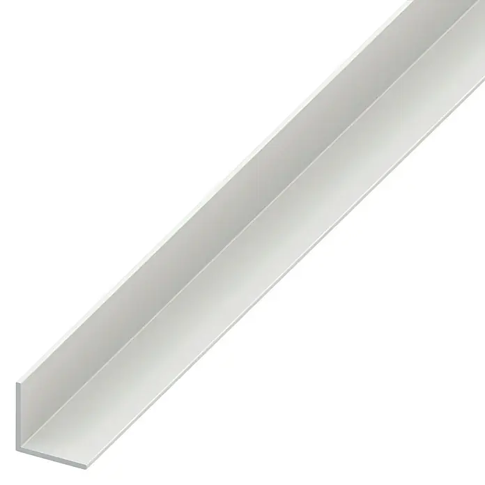 Kantoflex Hoekprofiel Wit 1,4 mm - l x b x h: 2.500 x 50 x 50 mm, Dikte: 1,2 mm, Hard PVC, Wit - Diagonaal zicht