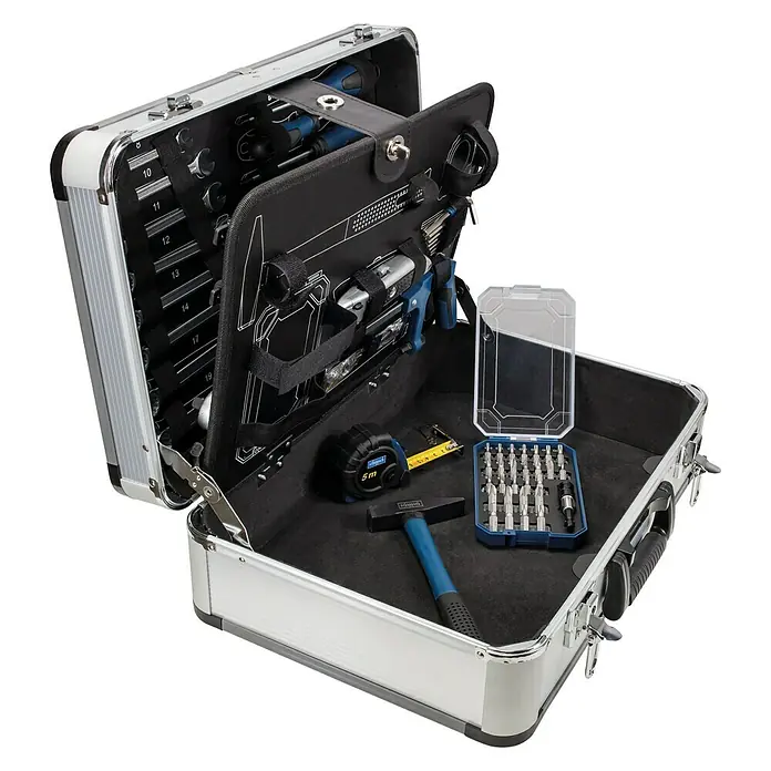 Scheppach Werkzeugkoffer TB150 - 101 -tlg. - Diagonale Ansicht