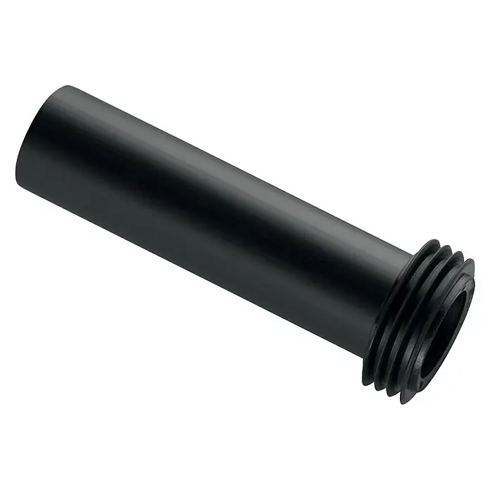 Geberit Spülrohr Mit Manschette - Durchmesser: 55 mm, Länge: 18,5 cm - Diagonale Ansicht